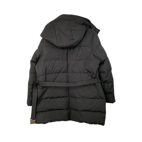 Michael Kors Womens Black Down Parka XXL Plus Fur Hood Zip Washable 8726 EUC - Picture 8 of 11